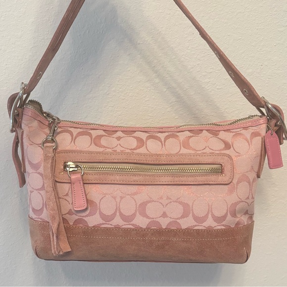 Coach Handbags - Coach Pink and Tan Shoulder Bag Y2K Vintage